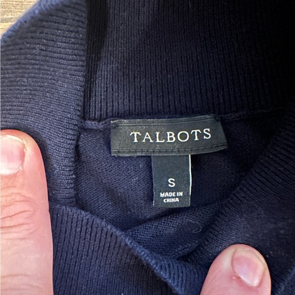 Talbots Black Mock Neck Batwing Sweater – Size Small - Picture 5 of 5